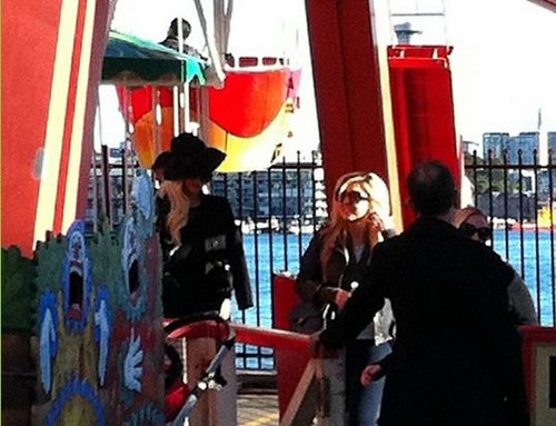  Lady GaGa and Tara Savelo at Luna Park in Sydney, Australia (June 18th)