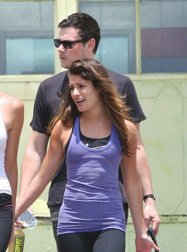  Lea & Cory Leave A Workout Together - June 13, 2012