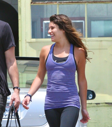  Lea & Cory Leave A Workout Together - June 13, 2012