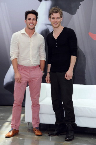 Michael Trevino and Joseph Morgan at the 52nd Monte Carlo TV Festival