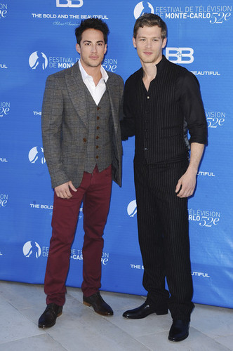  Michael Trevino and Joseph مورگن at the 52nd Monte Carlo TV Festival