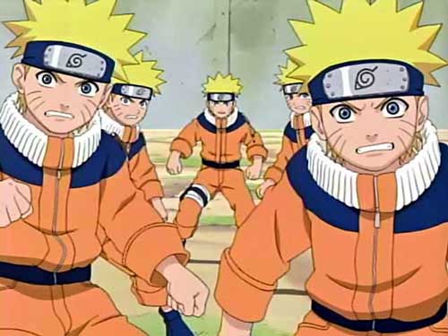 Naruto Shadow Clone Jutsu !
