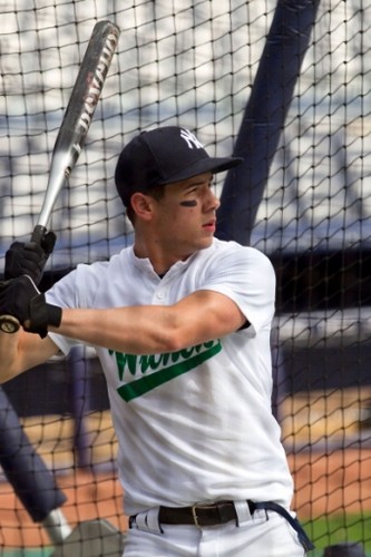  Nick Jonas Baseball Bombers Boomer Broadway