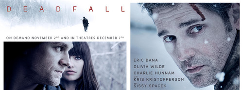  Olivia Wilde in a Promotional Banner for 'Deadfall' (2012)
