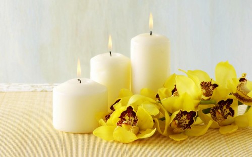  Orchid And Candles