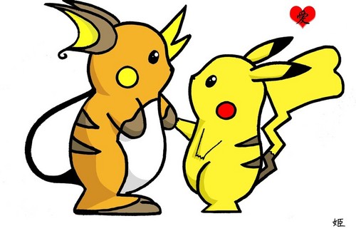  Pikachu and Raichu