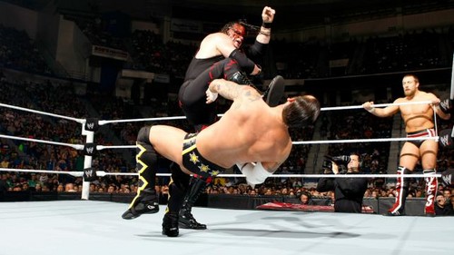  Punk and AJ vs Bryan and kane