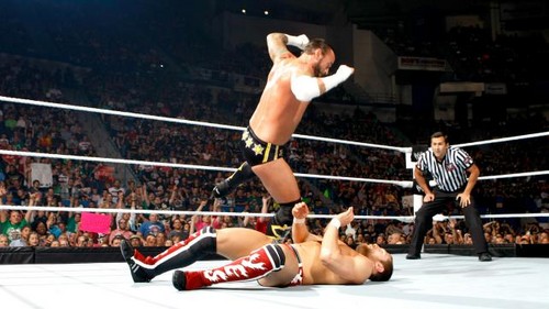  Punk and AJ vs Bryan and kane
