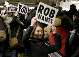  Rob wants to give te a high 5!