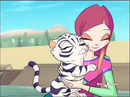  Roxy with a baby tiger!