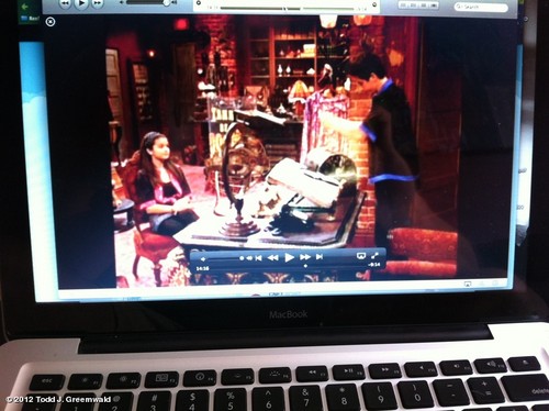  Selena watching WOWP on her laptop
