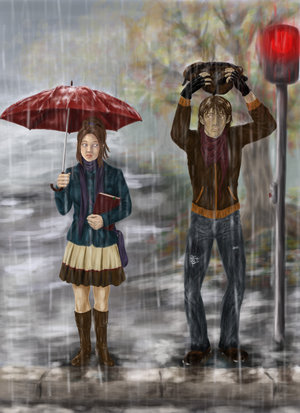  Standing in the rain