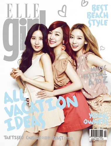  Taeyeon, Tiffany and Seohyun @ ELLE Girl Magazine