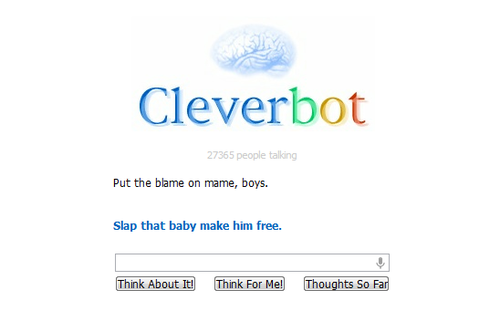  Trying to teach Cleverbot a song