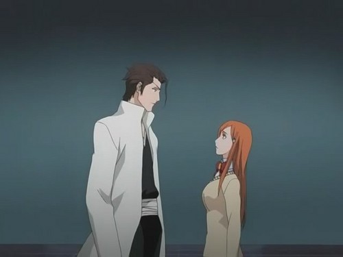 aizen & orihime meeting face to face