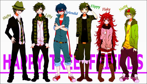 Nutty Rendering Anime Manga happy three friends fictional Character  happy Tree Friends recreation png  PNGWing