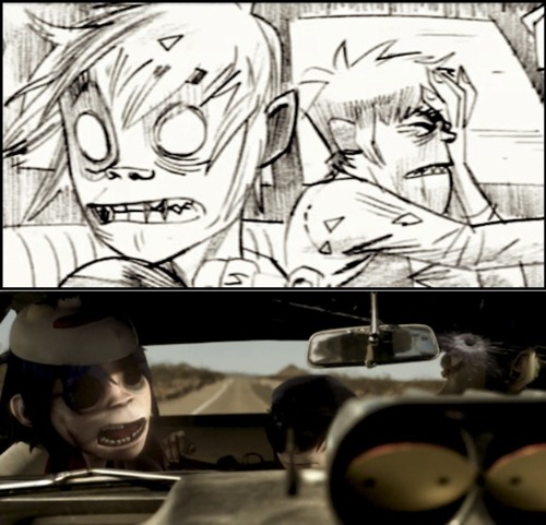  2D and Murdoc in Stylo