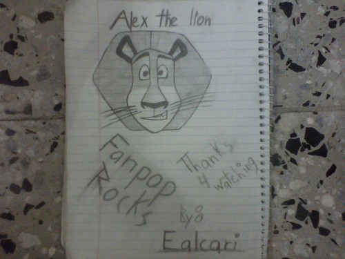  Alex the lion draw....