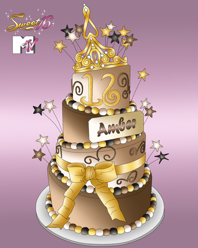 Amber's Sweet 16 Cake!
