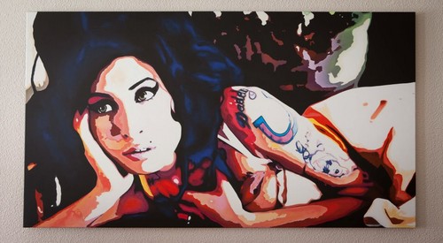  Amy Winehouse Pop Art Canvass For Sale 146cm x 80cm