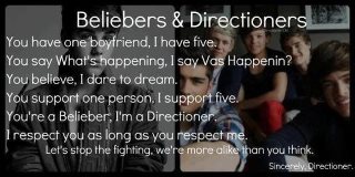  Beliebers V. Directioners