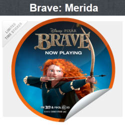  brave sticker: Merida