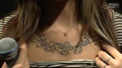  Christina Perri mga tattoo