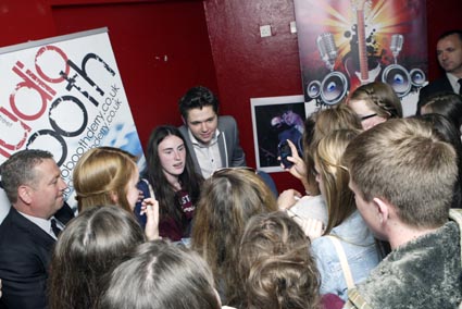  Damian fans pack d Nerve Centre Derry 4 d opening of Audio Booth
