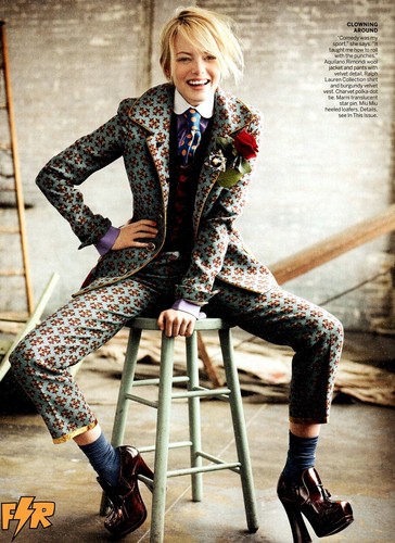  Emma Stone door Mario Testino for Vogue US July 2012