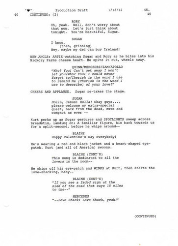  Full Script Scene: 3x12 Heart- Cinta Shack 3 of 5