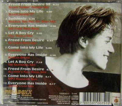  Gala remix CD back cover