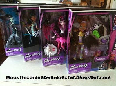  Ghouls Rule dolls in boxes
