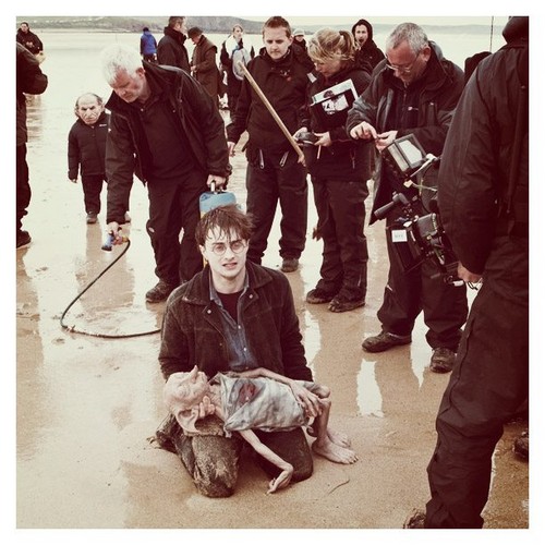  HP and Deathly Hallows BTS foto