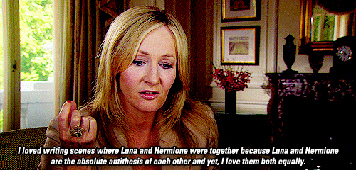  J.K Rowling on Luna and Hermione