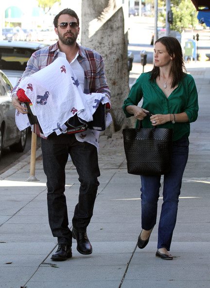 Jen and Ben were out and about with baby Samuel 