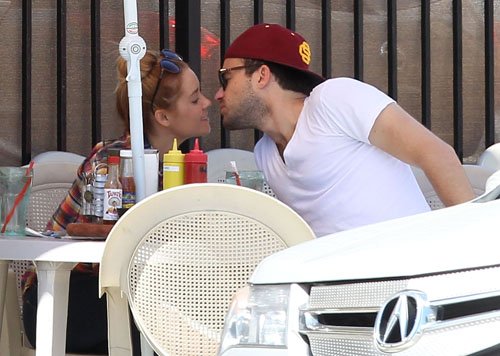 Lauren Conrad and her boyfriend William Tell out for breakfast at Nick's Coffee Shop