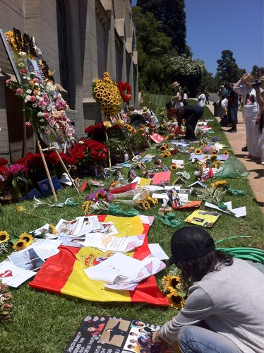  Michael's grave at forest lawn june 25th 2012