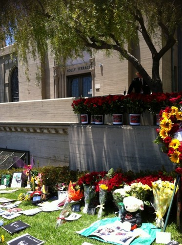  Michael's grave at forest lawn june 25th 2012