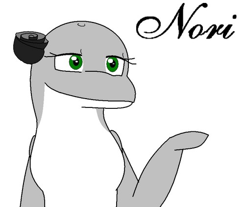 My old OC Nori (with her new flipper!)