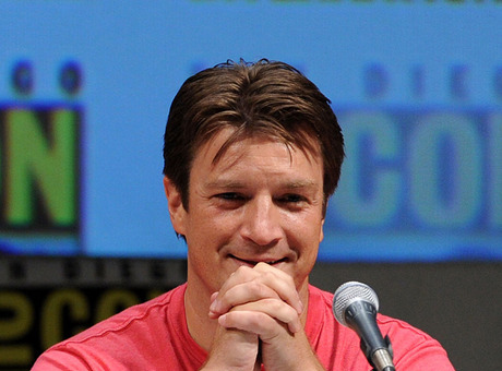  Nathan Fillion on the Super Panel at Comic-Con 2010