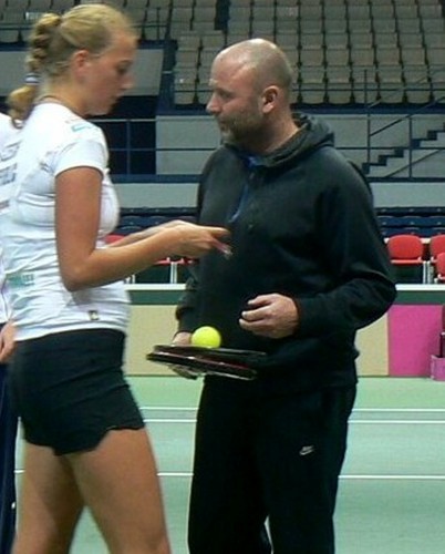  Petra Kvitova and coach David Kotyza