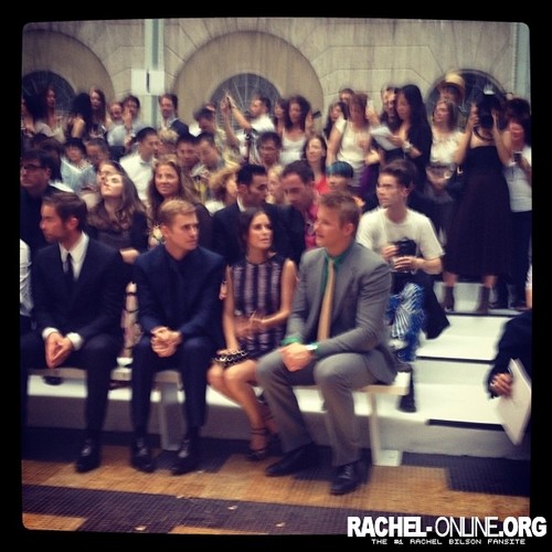  Rachel at the Versace catwalk during the Milan Men's Fashion mostra {23/06/12}