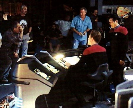 Robert Beltran aka Chakotay on Voyager's set