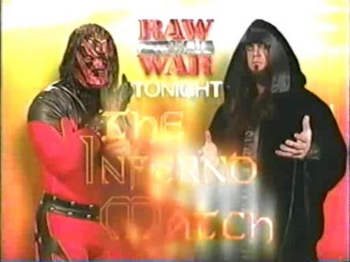  The Undertaker vs Kane - Inferno Match Card, 1999