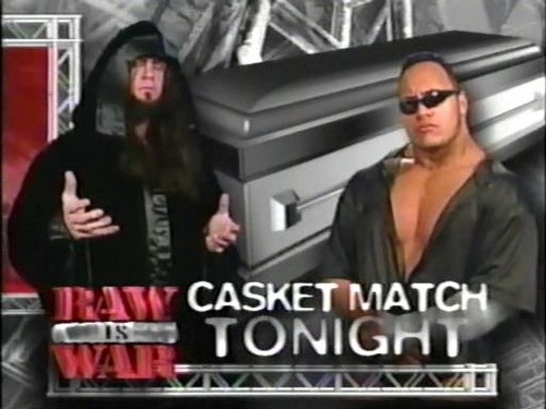 The Undertaker vs The Rock, Casket Match Card, 1999
