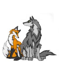  serigala, wolf and fox