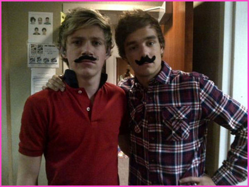  niam with fake staches