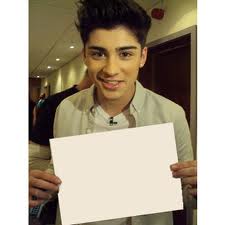 zayn with a sign