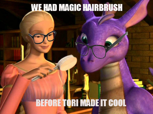An answer to "Tori's magical hairbrush".