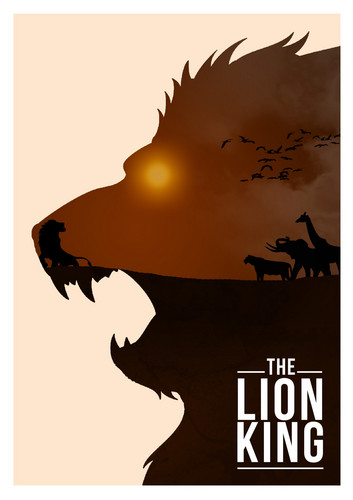  डिज़्नी Movie Minimalist Poster: The Lion King